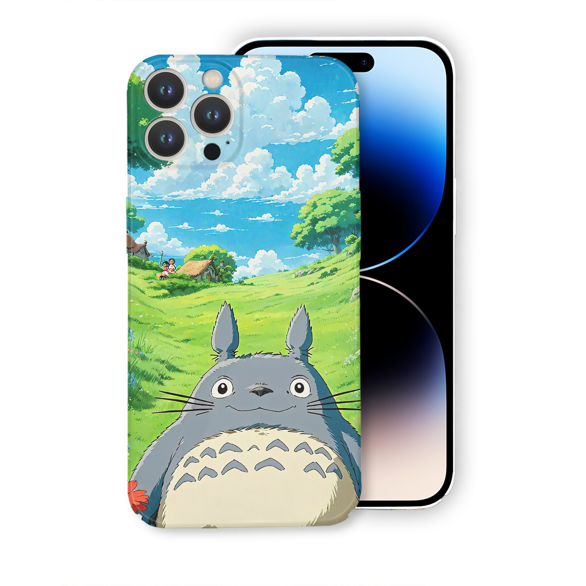（画像用） となりのトトロ 草壁メイ 草壁サツキ My Neighbor Totoro Satsuki Kusakabe Mei Kusakabe 【iPhone 14シリーズ対応】ハードケース
